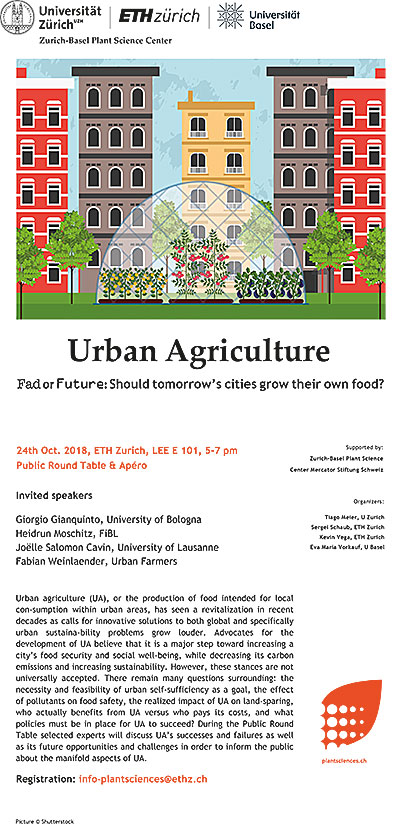 Urban Agriculture Ankündigung